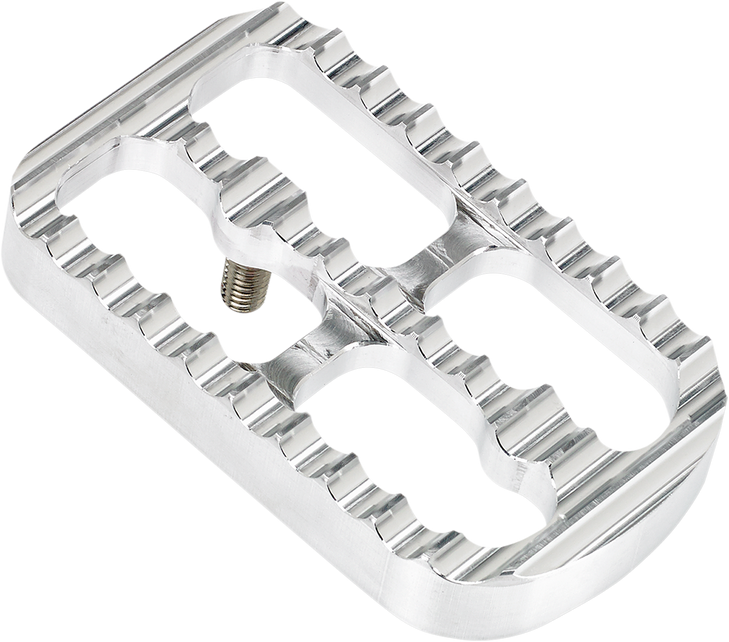 Joker Machine Brake Pedal Cover - Silver - Serrated 08-641