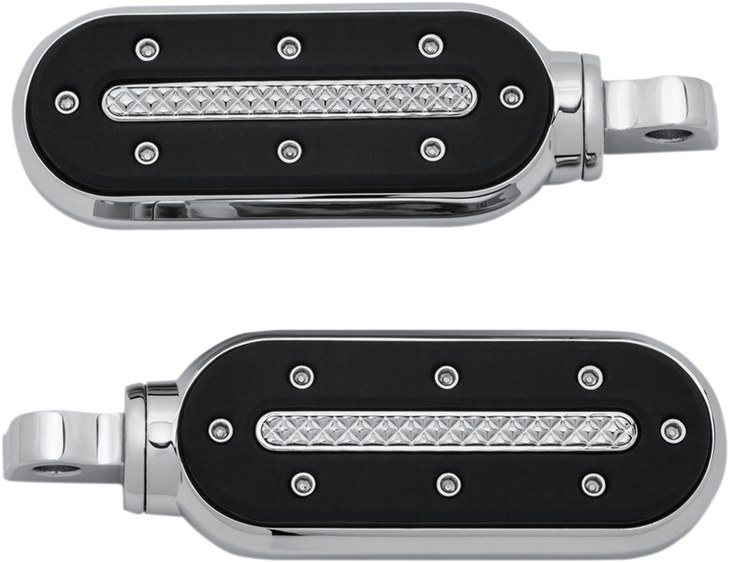 Kuryakyn Heavy Industry Shift Footpegs - With Adapter - Chrome Kur7031