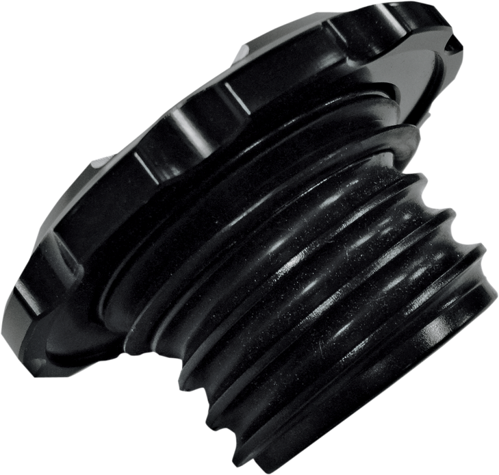 Joker Machine Gas Cap - Smooth - Black - Harley-Davidson 10-442B