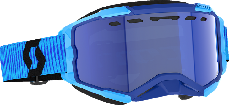 Scott Fury Snow Cross Goggle - Blue/Black - Enhancer Blue Chrome 278605-1034347