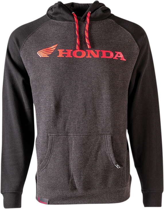 Factory Effex Honda Landscape Pullover Hoodie - Charcoal/Black - Medium 24-88302