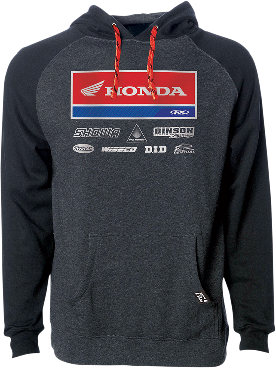 Factory Effex Honda 21 Racewear Hoodie - Charcoal/Black - Xl 24-88326