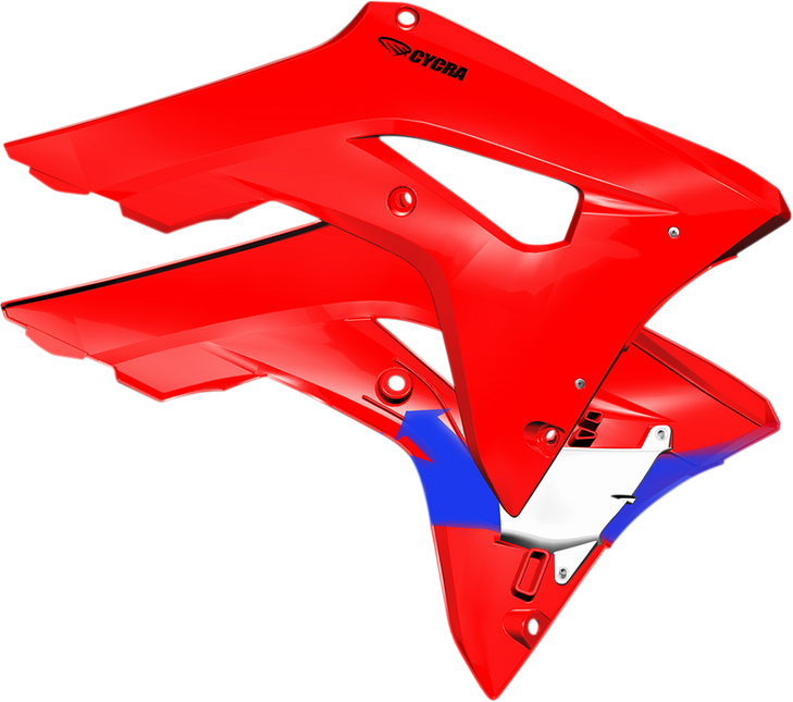 Cycra Powerflow Shrouds - Red 1Cyc-1889-32