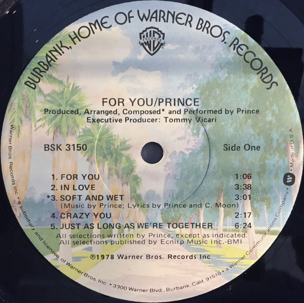 Prince - For You (LP, Album, Jac) - BullTrax Records