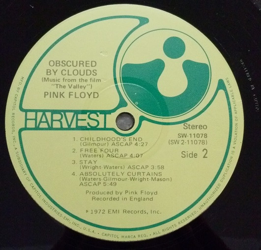 Pink Floyd - Obscured By Clouds (LP, Album, RE) - BullTrax Records