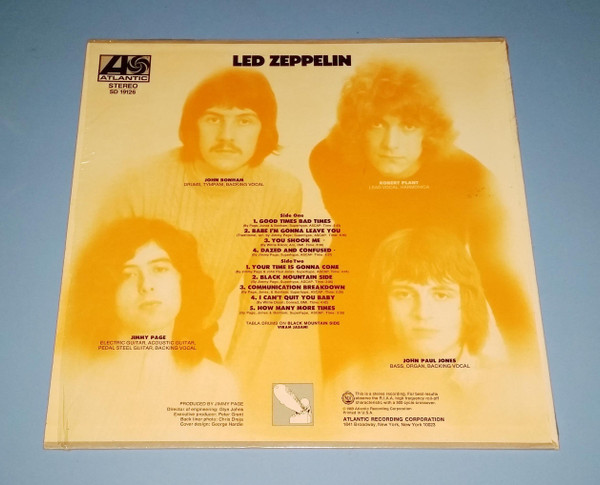 Led Zeppelin - Led Zeppelin - Atlantic - SD 19126 - LP, Album, RE