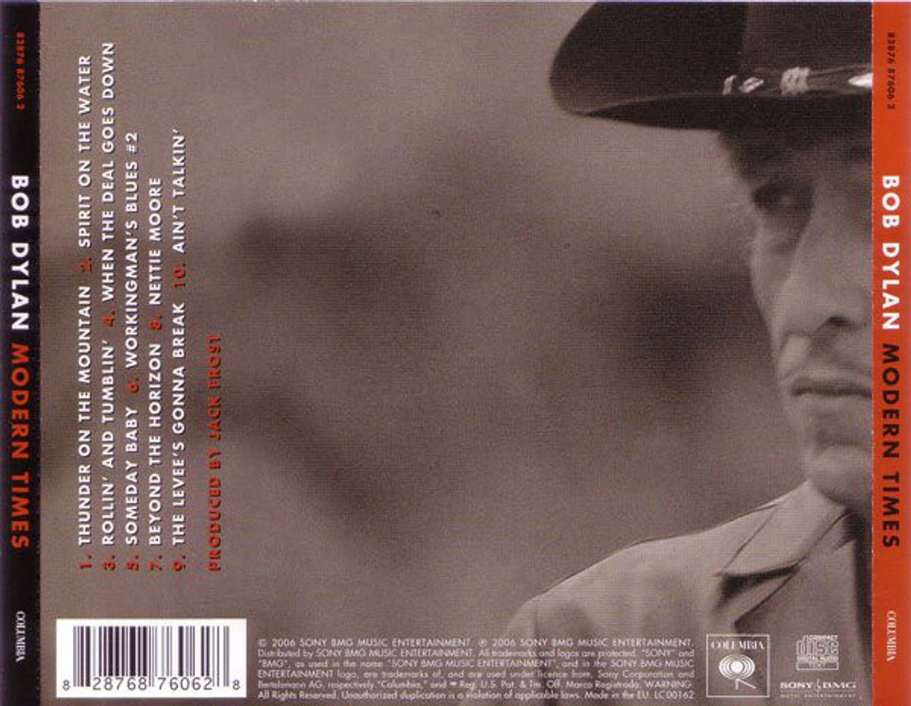 Bob Dylan - Modern Times - Columbia - 82876 87606 2 - CD
