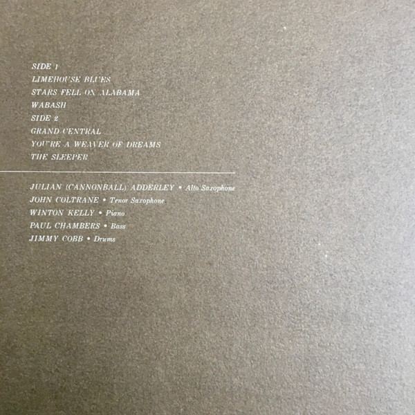Cannonball* & Coltrane* - Cannonball & Coltrane (LP, Album, RE