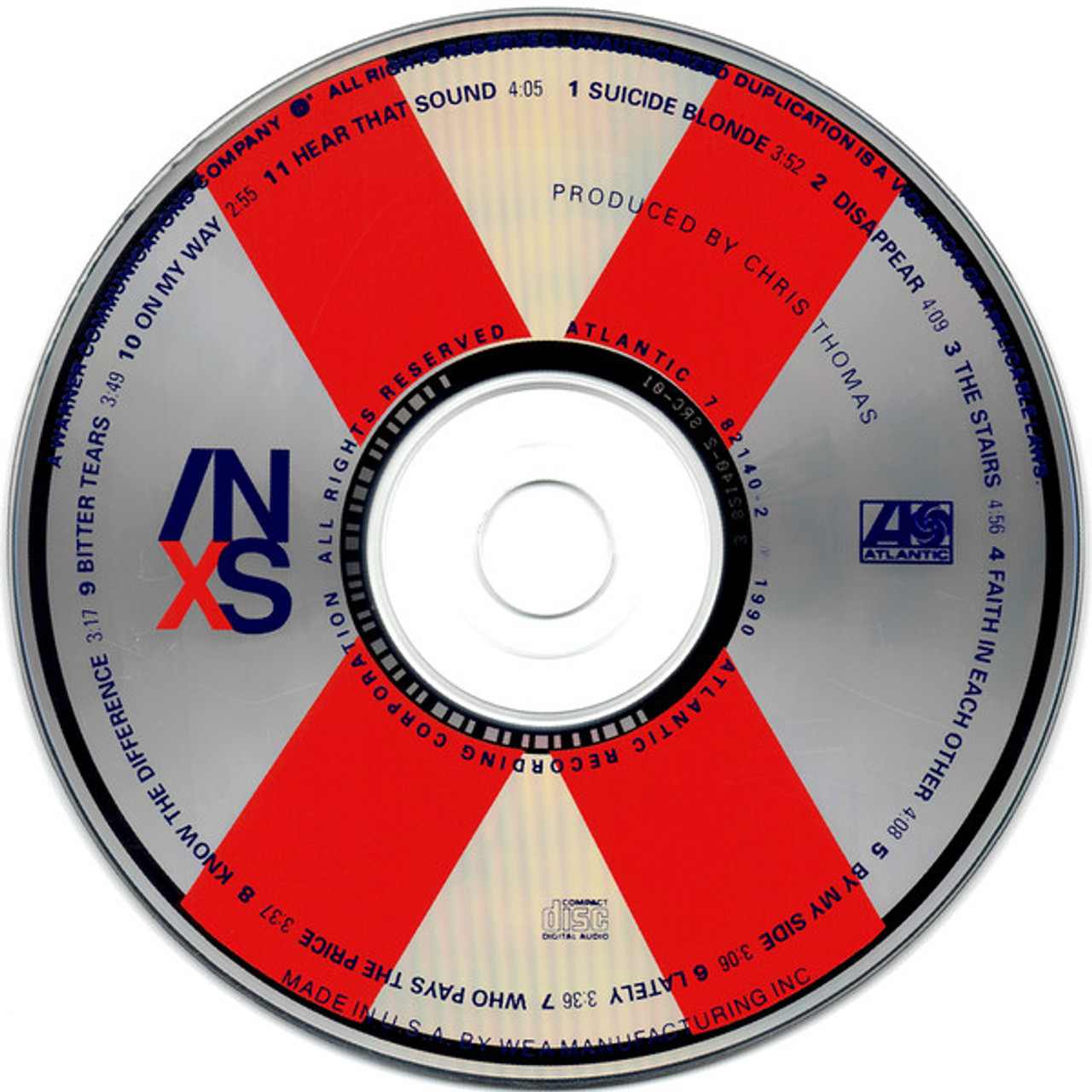 INXS - X - Atlantic - 7 82140-2 - CD, Album 846677872