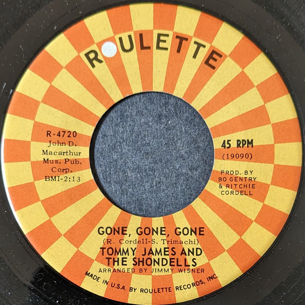 Tommy James & The Shondells - I Think We're Alone Now - Roulette