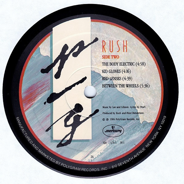 Rush - Grace Under Pressure - Mercury - 818 476-1 M-1 - LP, Album