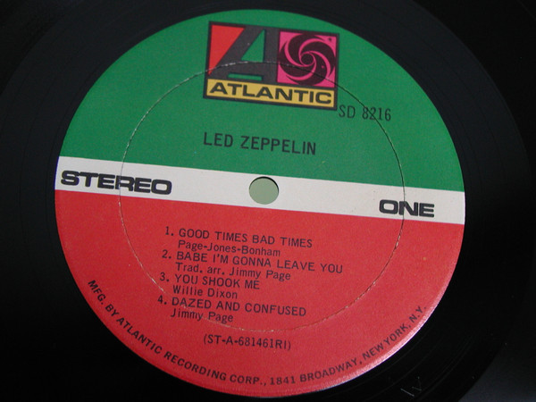 Led Zeppelin - Led Zeppelin - Atlantic - SD 8216 - LP, Album, RI