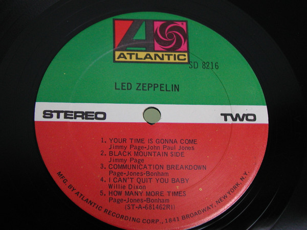 Led Zeppelin - Led Zeppelin - Atlantic - SD 8216 - LP, Album, RI