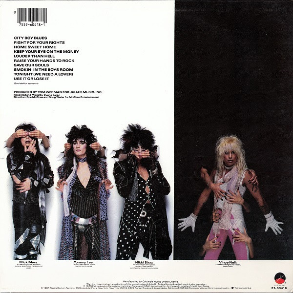 Mötley Crüe - Theatre Of Pain (LP, Album, Club) - BullTrax Records