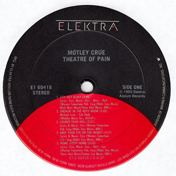 Mötley Crüe - Theatre Of Pain (LP, Album, Club) - BullTrax Records