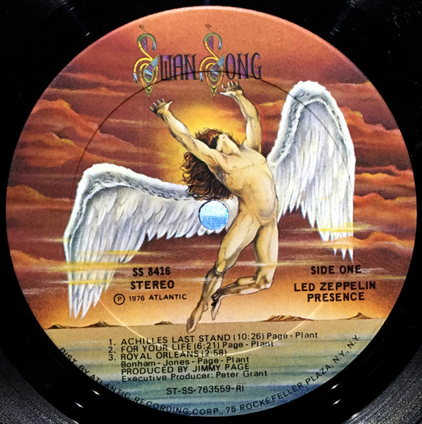 Led Zeppelin - Presence - Swan Song - SS 8416 - LP, Album, RI