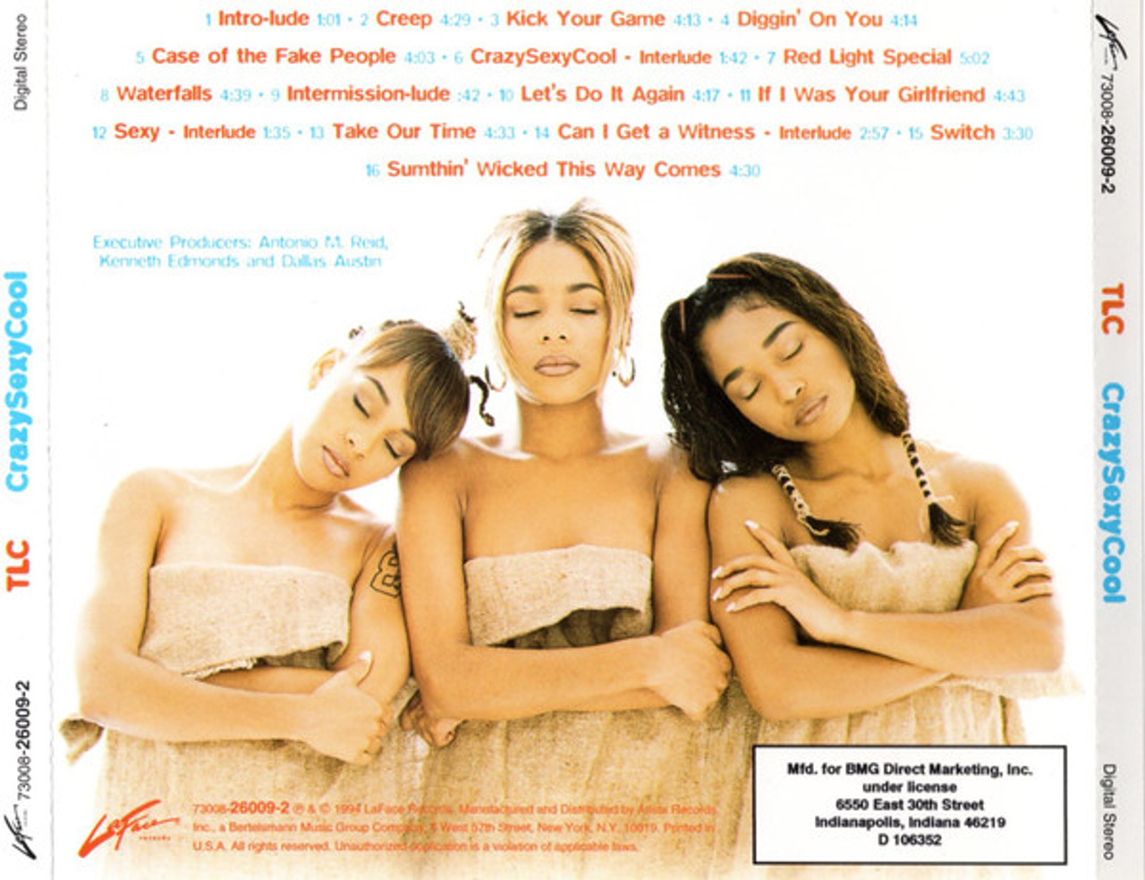 欧LP TLC Crazysexycool 73008260091 LAFACE /00260 TLC - CrazySexyCool CD 1994 LaFace 73008 26009 2 VG