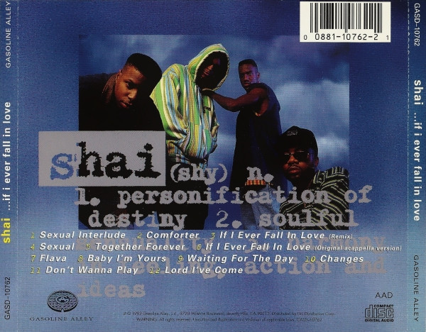 12” Shai If I Ever Fall In Love GAS1254546 GASOLINE ALLEY 未開封 /00250 SHAI - If I Ever Fall In Love CD - 1992 Gasoline Alley - Preowned