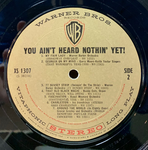 Various - You Ain't Heard Nothin' Yet - Warner Bros. Records