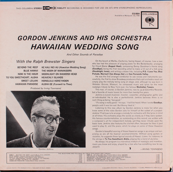 Gordon Jenkins And His Orchestra With The Ralph Brewster