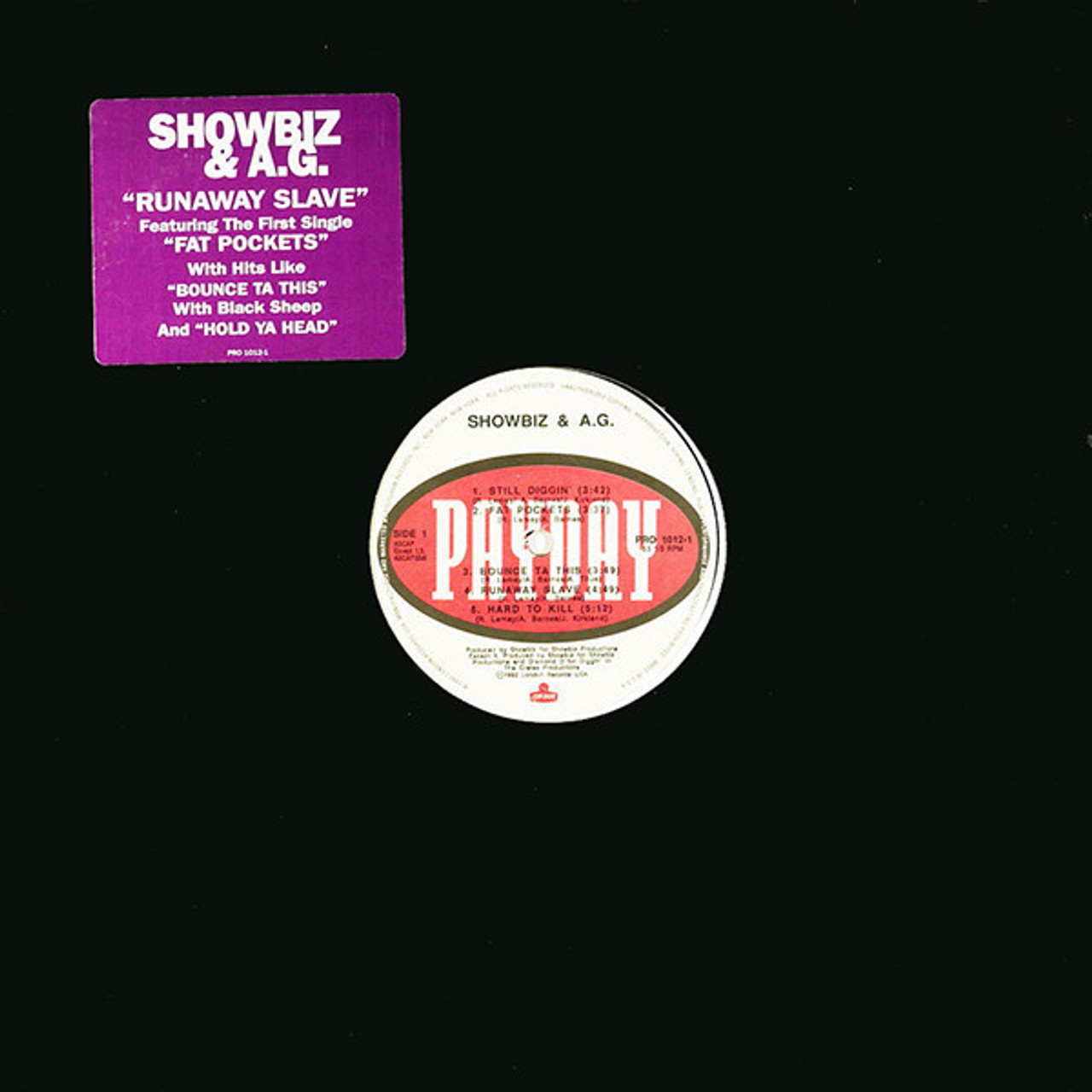 Showbiz & A.G. - Runaway Slave - London Records - PRO 1012-1 - LP, Promo  1475163958