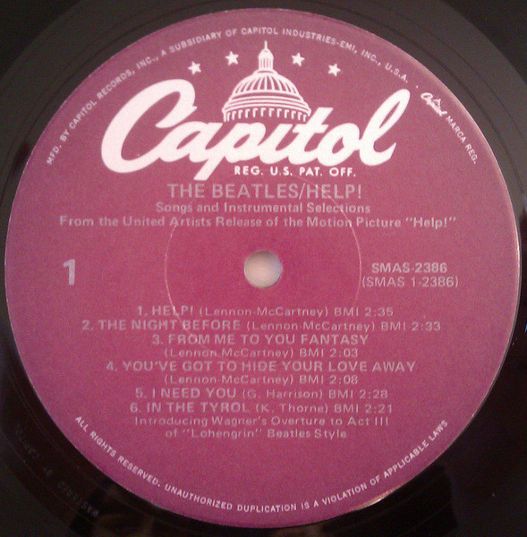 The Beatles - Help! (Original Motion Picture Soundtrack) - Capitol
