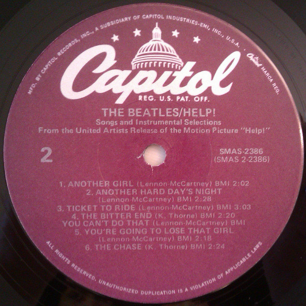 The Beatles - Help! (Original Motion Picture Soundtrack) - Capitol
