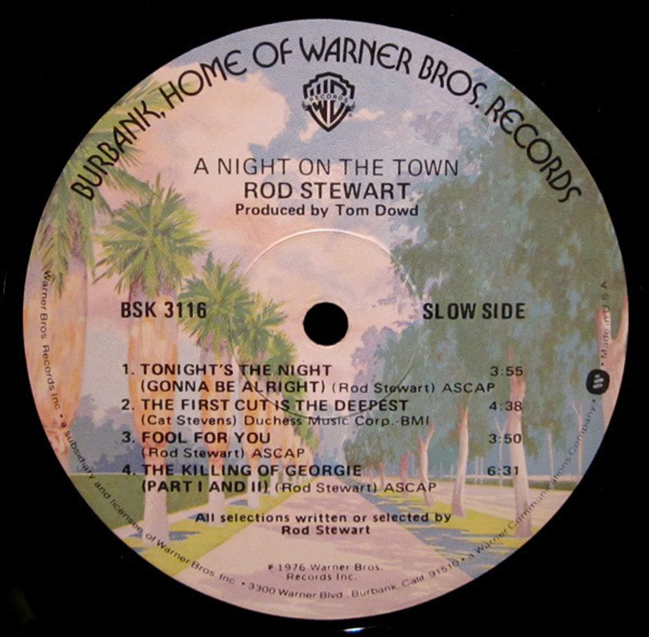 Rod Stewart - A Night On The Town - Warner Bros. Records - BSK