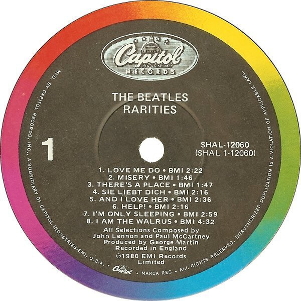 The Beatles - Rarities - Capitol Records - SHAL-12060 - LP, Comp