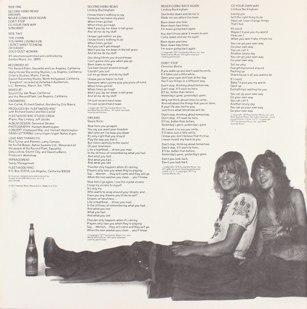 Fleetwood Mac - Rumours - Warner Bros. Records - BSK 3010 - LP