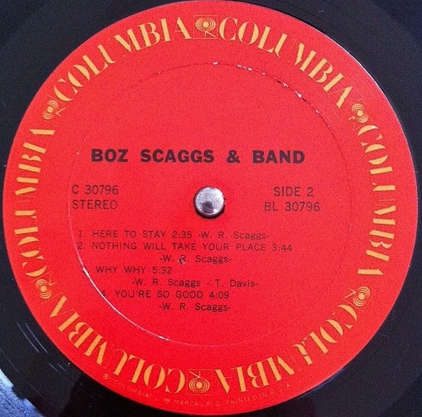 Boz Scaggs & Band - Boz Scaggs & Band - Columbia - C 30796 - LP