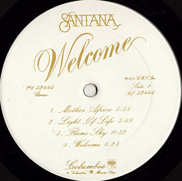 Santana - Welcome - Columbia - PC 32445 - LP, Album 2074214363