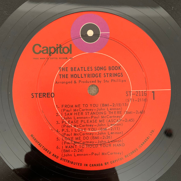 The Hollyridge Strings - The Beatles Songbook - Capitol Records