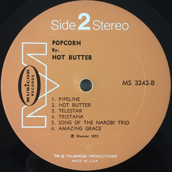 【LP】hot butter「POP CORN」 Hot Butter – Popcorn – Vinyl (Tan Labels, LP, Album), 1972