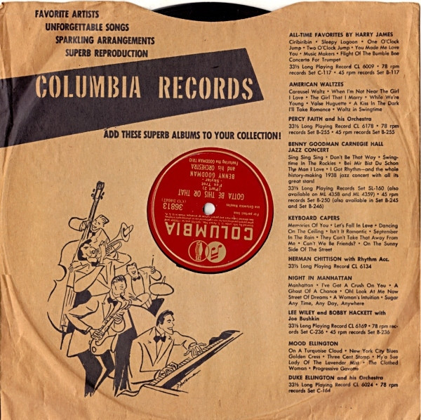 Benny Goodman And His Orchestra - Gotta Be This Or That (Shellac 