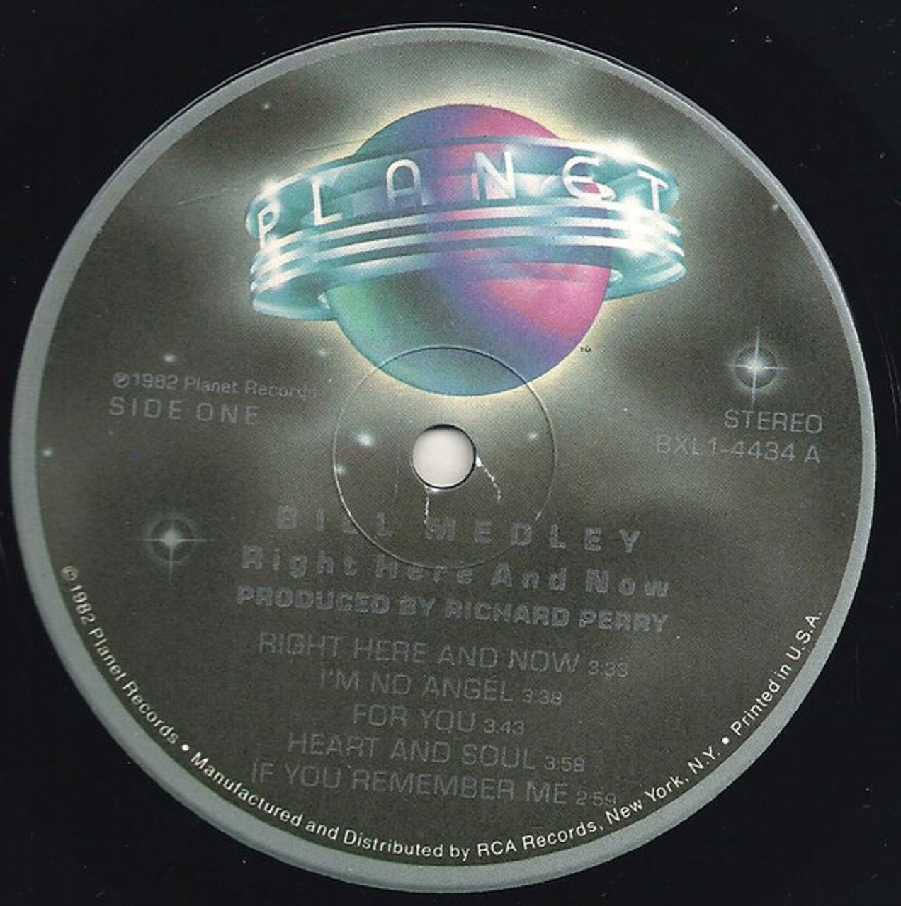 Bill Medley - Right Here And Now (LP, Album) - BullTrax Records