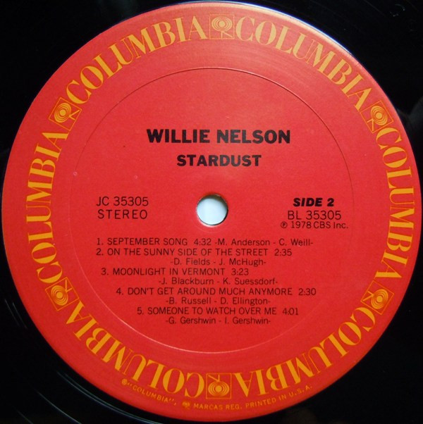 Willie Nelson - Stardust (LP, Album, San) - BullTrax Records