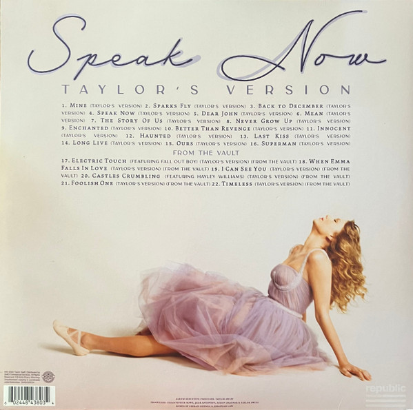 Taylor Swift - Speak Now (Taylor's Version) (3xLP, Album, Orc