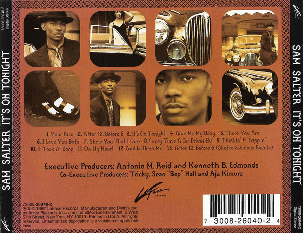 Sam Salter - It's On Tonight (CD, Album) - BullTrax Records