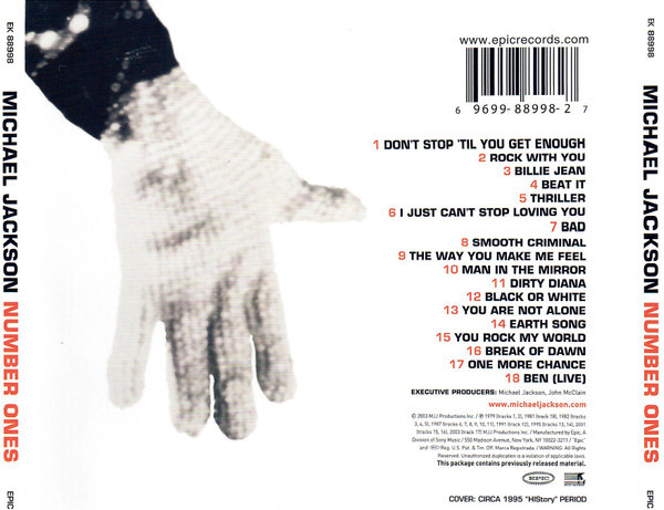 Michael Jackson - Number Ones (CD, Comp, HIS) - BullTrax Records