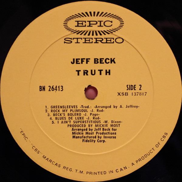 Buy Jeff Beck : Truth (SACD) Online for a great price – Antone's