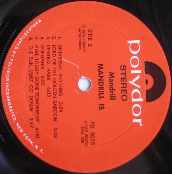 Mandrill - Mandrill Is (LP, Album, Mon) - BullTrax Records