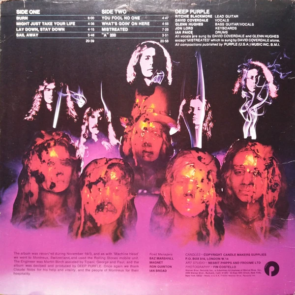 Deep Purple - Burn (LP, Album) - BullTrax Records