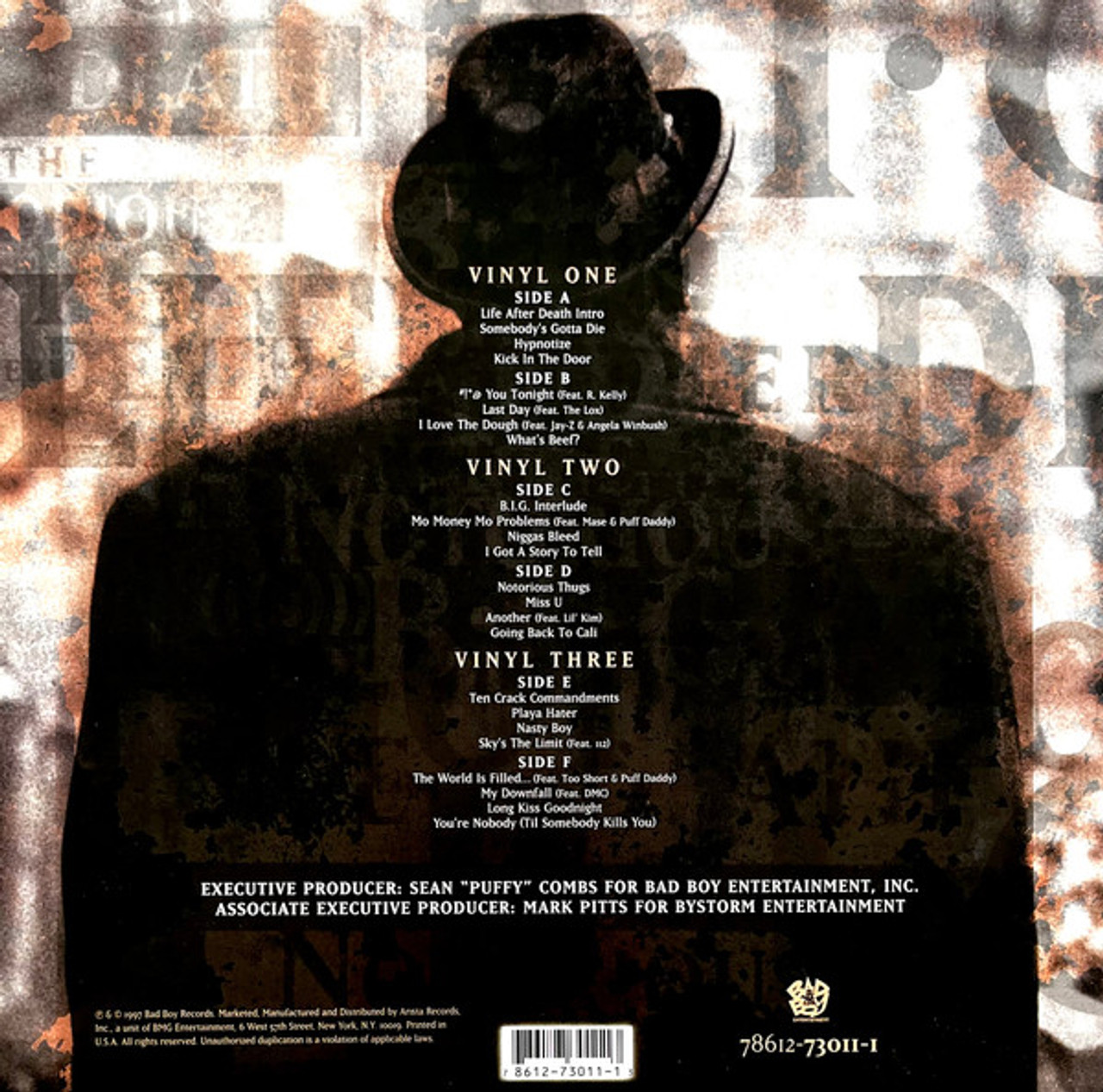 名盤‼︎【レコード】ノトーリアスBIG/ LIFE AFTER DEATH 3LP The Notorious B.I.G.: Life After Death Vinyl 3LP