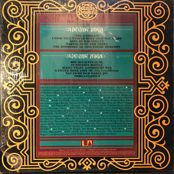 Kenny Rogers - The Gambler (LP, Album, All) - BullTrax Records