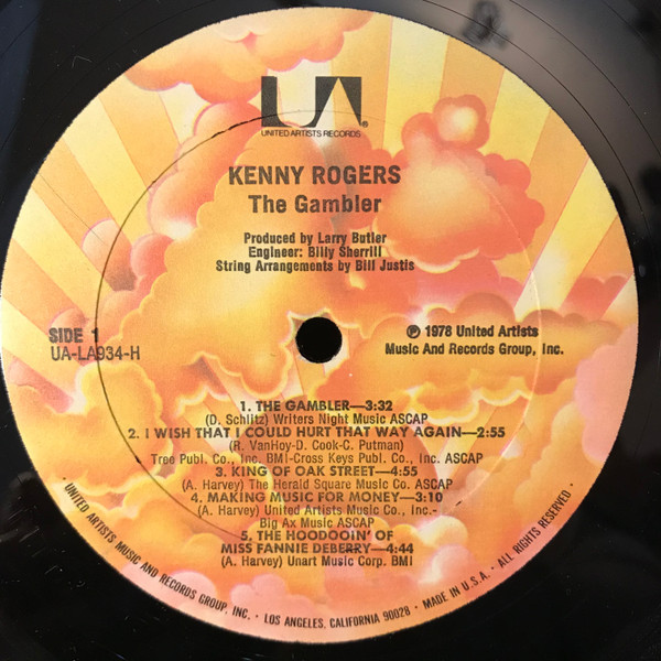 Kenny Rogers - The Gambler (LP, Album, All) - BullTrax Records