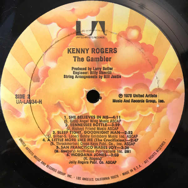 Kenny Rogers - The Gambler (LP, Album, All) - BullTrax Records