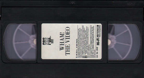 Wham! - The Video (VHS, NTSC) - BullTrax Records
