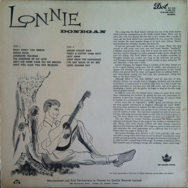 Lonnie Donegan - Lonnie Donegan (LP, Album) - BullTrax Records