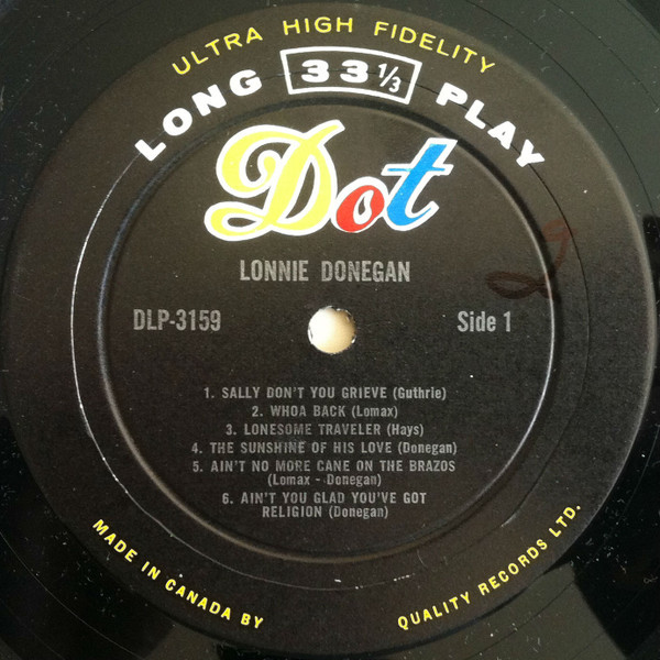 Lonnie Donegan - Lonnie Donegan (LP, Album) - BullTrax Records